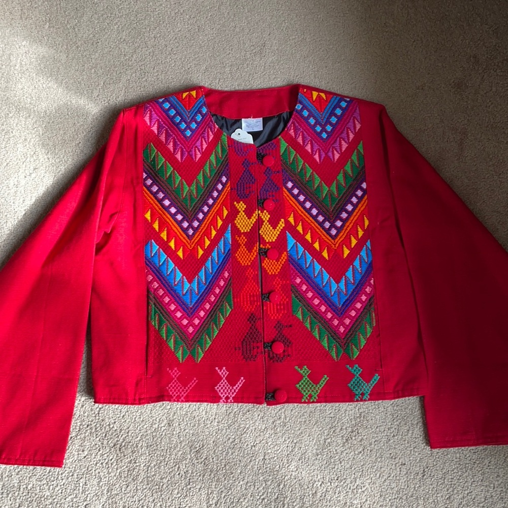 Vintage Red Bolero